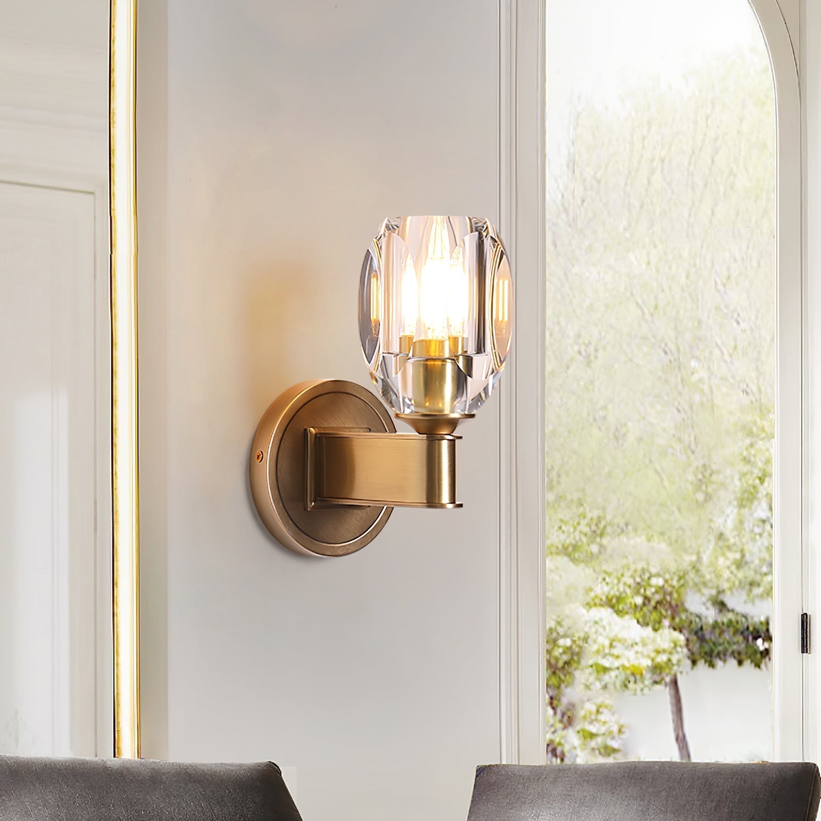 Diamond Crystal Sconce - Lamp Outdoor