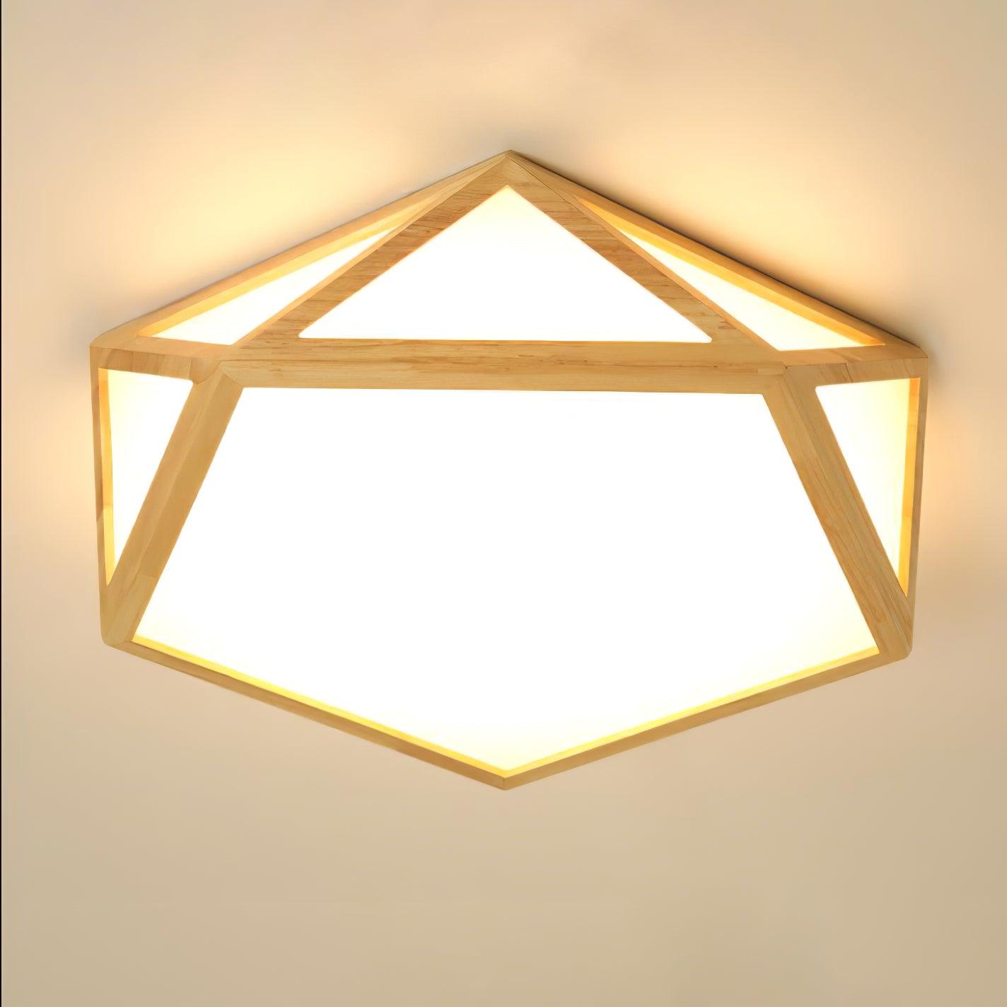 Diamond Wooden Ceiling Lamp - Lamp Outdoor