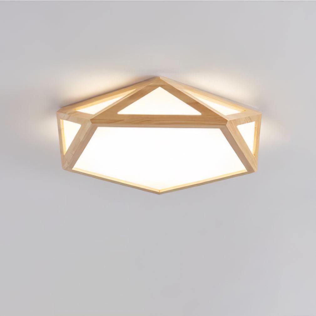 Diamond Wooden Ceiling Lamp - Lamp Outdoor