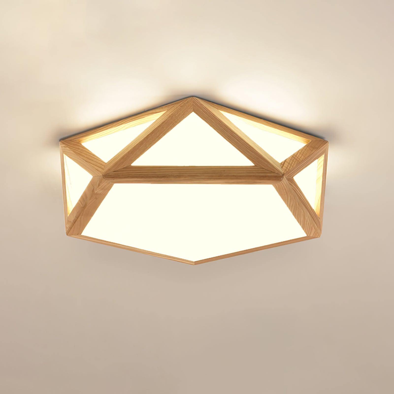 Diamond Wooden Ceiling Lamp - Lamp Outdoor