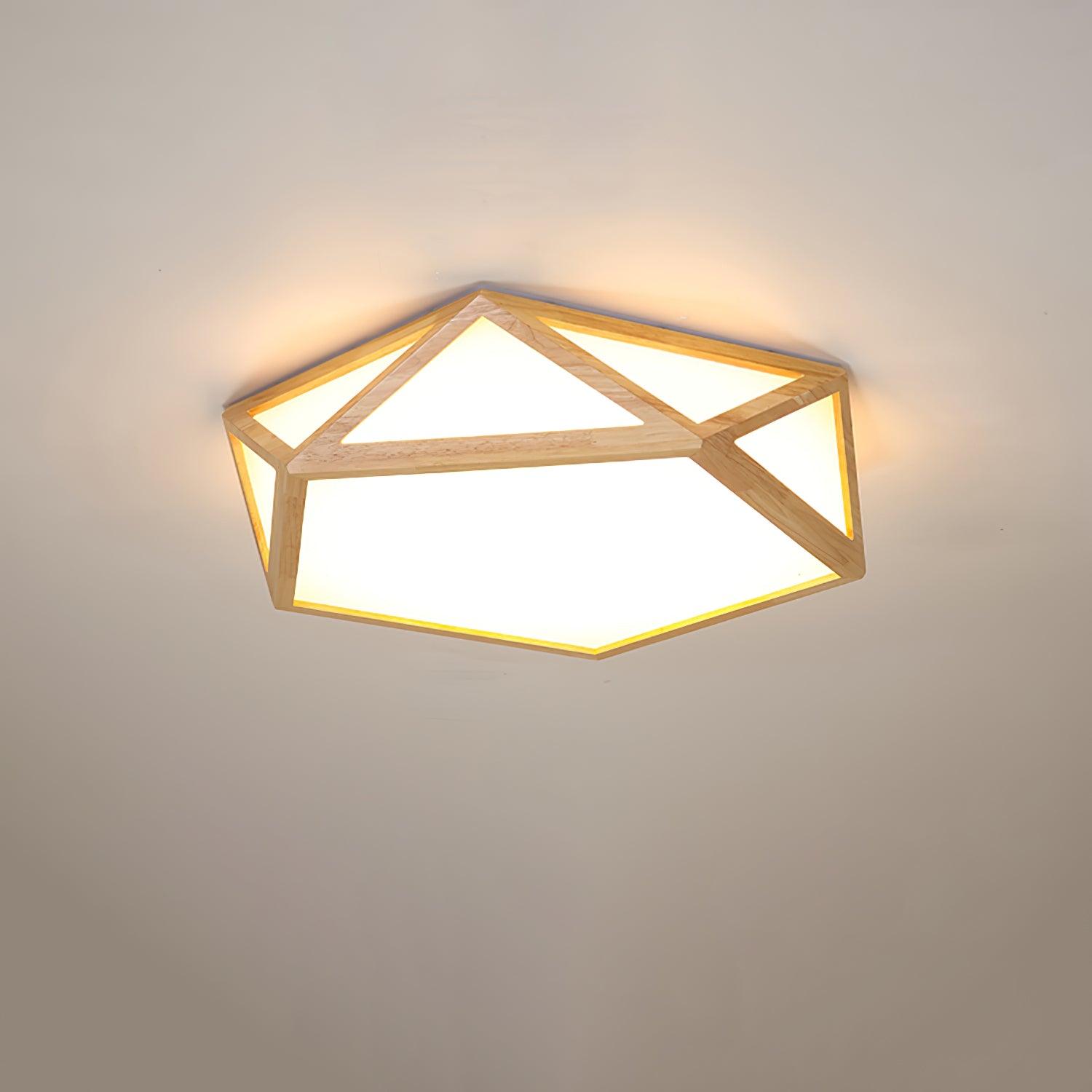 Diamond Wooden Ceiling Lamp - Lamp Outdoor