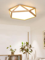 Diamond Wooden Ceiling Lamp - Lamp Outdoor