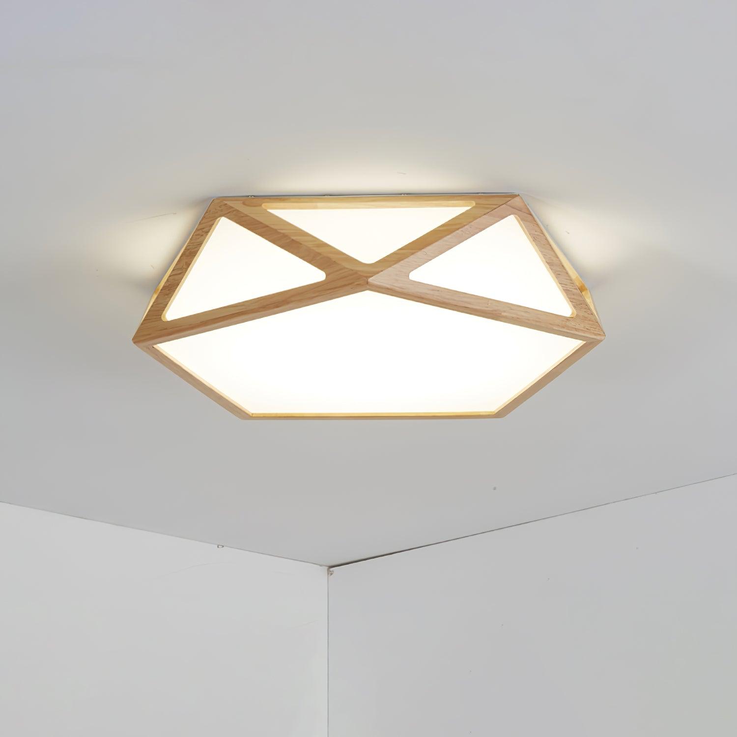 Diamond Wooden Ceiling Lamp - Lamp Outdoor