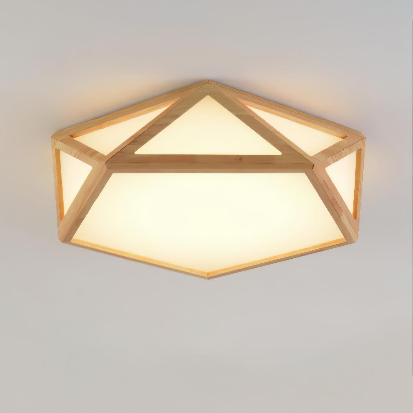 Diamond Wooden Ceiling Lamp - Lamp Outdoor