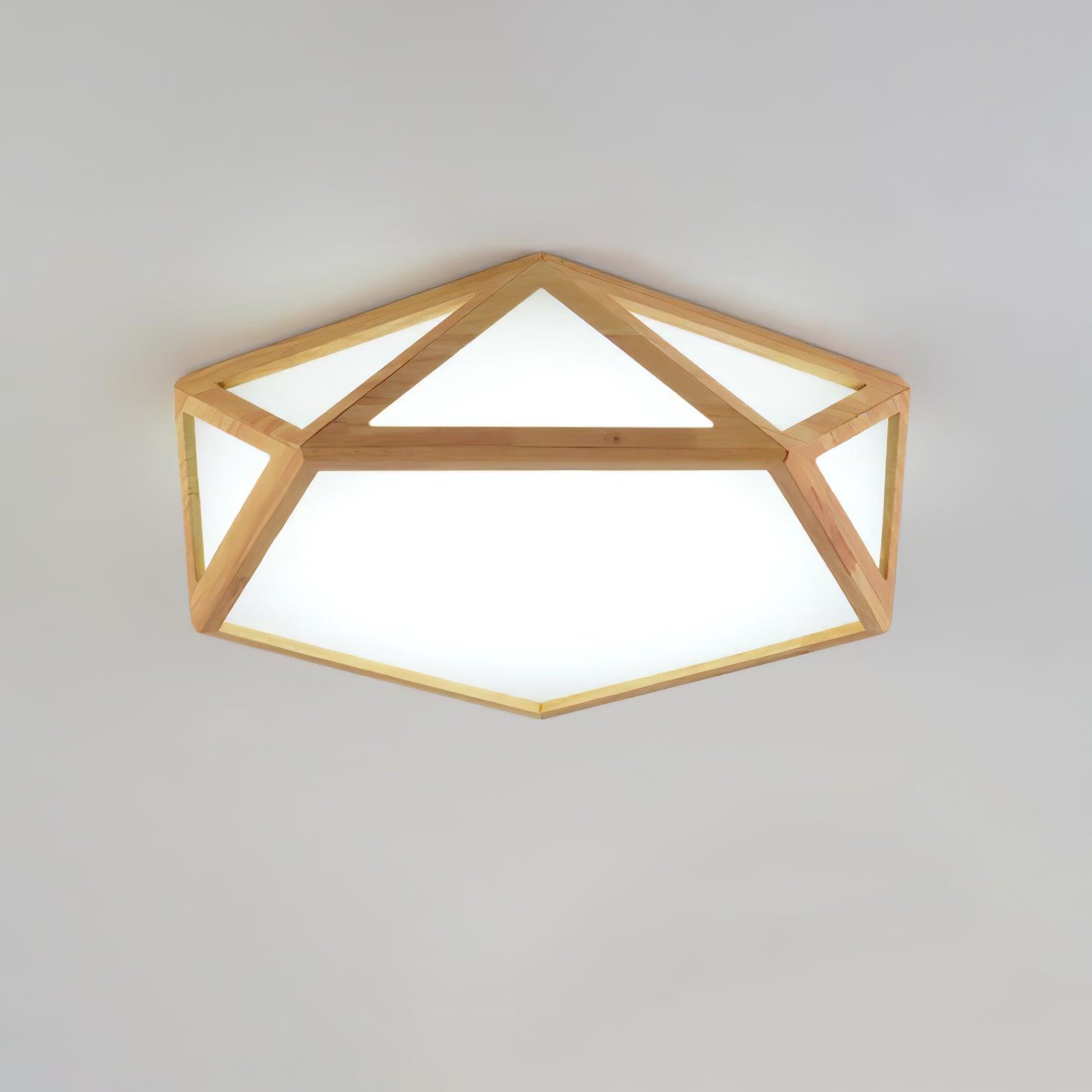 Diamond Wooden Ceiling Lamp - Lamp Outdoor
