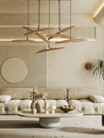 Zelirira Blade Wood Pendant Light - Lamp Outdoor