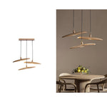 Zelirira Blade Wood Pendant Light - Lamp Outdoor