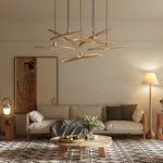 Zelirira Blade Wood Pendant Light - Lamp Outdoor