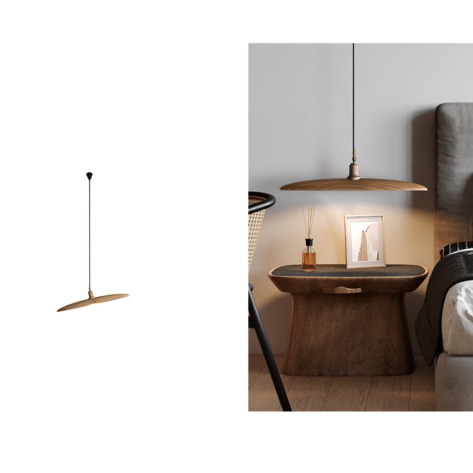 Zelirira Blade Wood Pendant Light - Lamp Outdoor