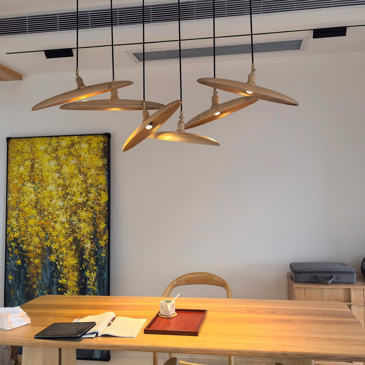 Zelirira Blade Wood Pendant Light - Lamp Outdoor