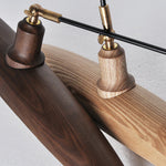 Zelirira Blade Wood Pendant Light - Lamp Outdoor