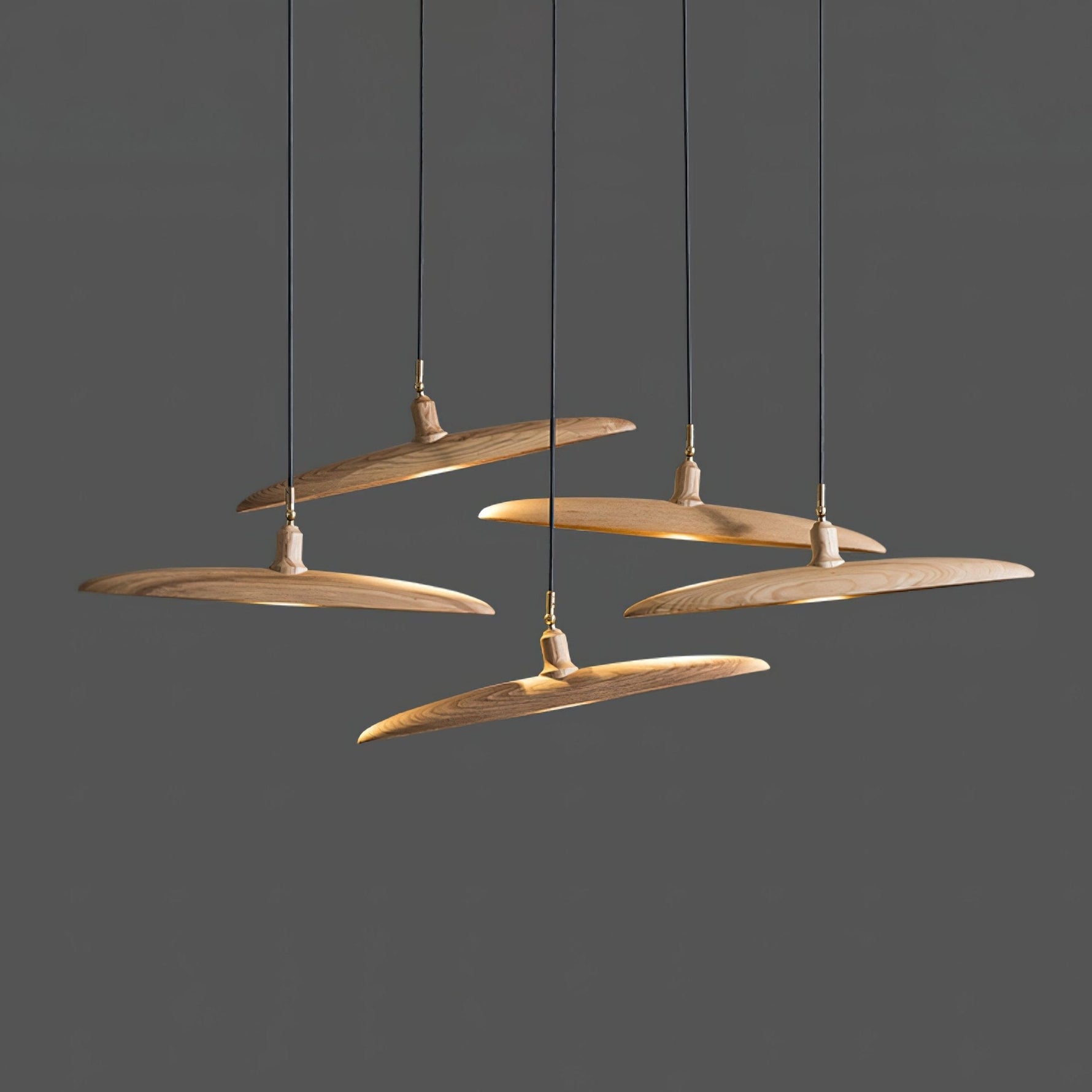 Zelirira Blade Wood Pendant Light - Lamp Outdoor