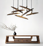 Zelirira Blade Wood Pendant Light - Lamp Outdoor