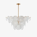 Olvynis Postmodern Luxury Discs Brass Glass Metal Chandelier - Lamp Outdoor