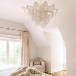 Olvynis Postmodern Luxury Discs Brass Glass Metal Chandelier - Lamp Outdoor