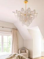 Olvynis Postmodern Luxury Discs Brass Glass Metal Chandelier - Lamp Outdoor