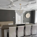Olvynis Postmodern Luxury Discs Brass Glass Metal Chandelier - Lamp Outdoor