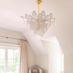 Olvynis Postmodern Luxury Discs Brass Glass Metal Chandelier - Lamp Outdoor