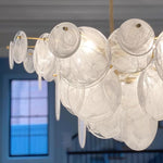 Olvynis Postmodern Luxury Discs Brass Glass Metal Chandelier - Lamp Outdoor