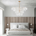 Olvynis Postmodern Luxury Discs Brass Glass Metal Chandelier - Lamp Outdoor