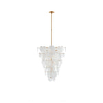 Olvynis Postmodern Luxury Discs Brass Glass Metal Chandelier - Lamp Outdoor