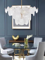 Olvynis Postmodern Luxury Discs Brass Glass Metal Chandelier - Lamp Outdoor