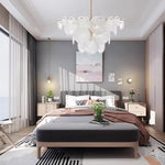 Olvynis Postmodern Luxury Discs Brass Glass Metal Chandelier - Lamp Outdoor