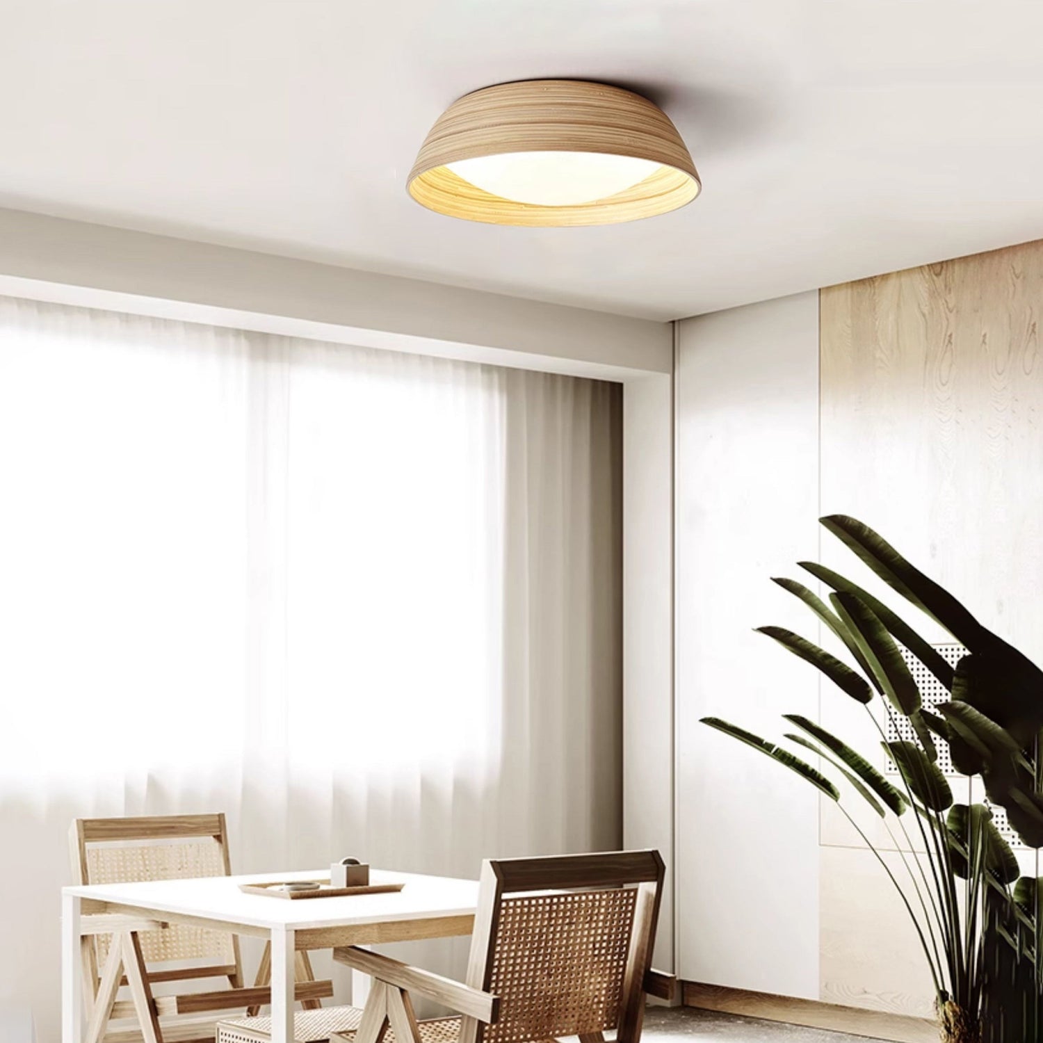 Dlsixyi Wabi-Sabi Bamboo Ceiling Light