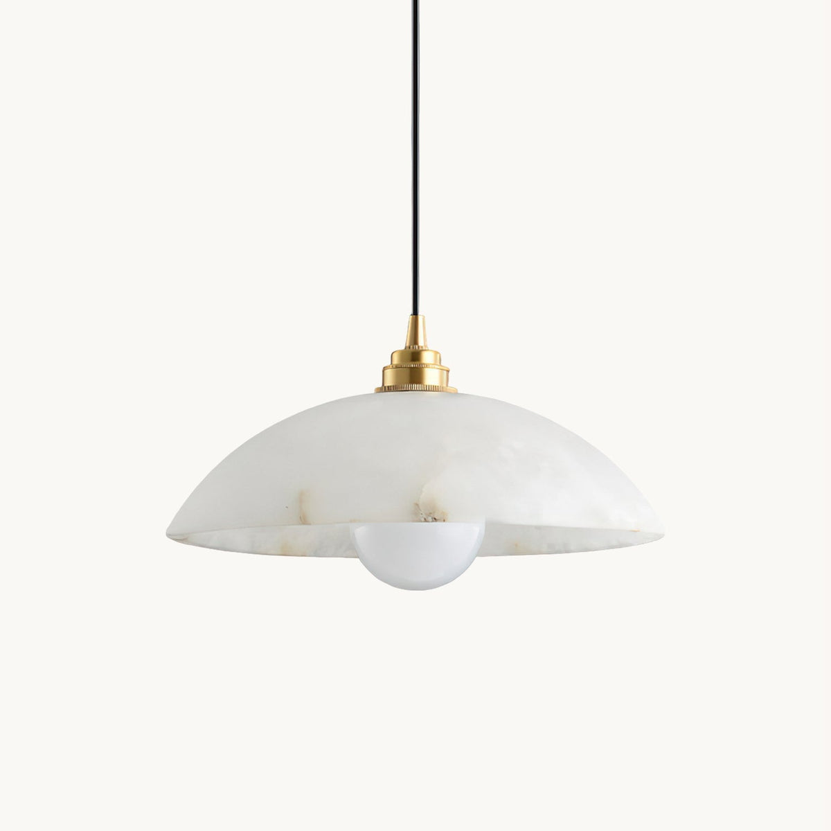 Rovyn Modern Alabaster Brass Pendant Light