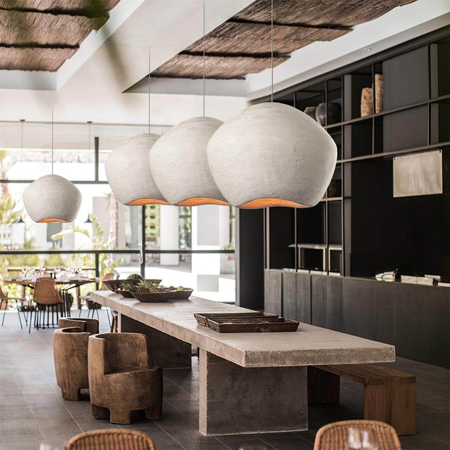 Aursore Modern Minimalist Nordic Dome Composite Pendant Lamp - Lamp Outdoor