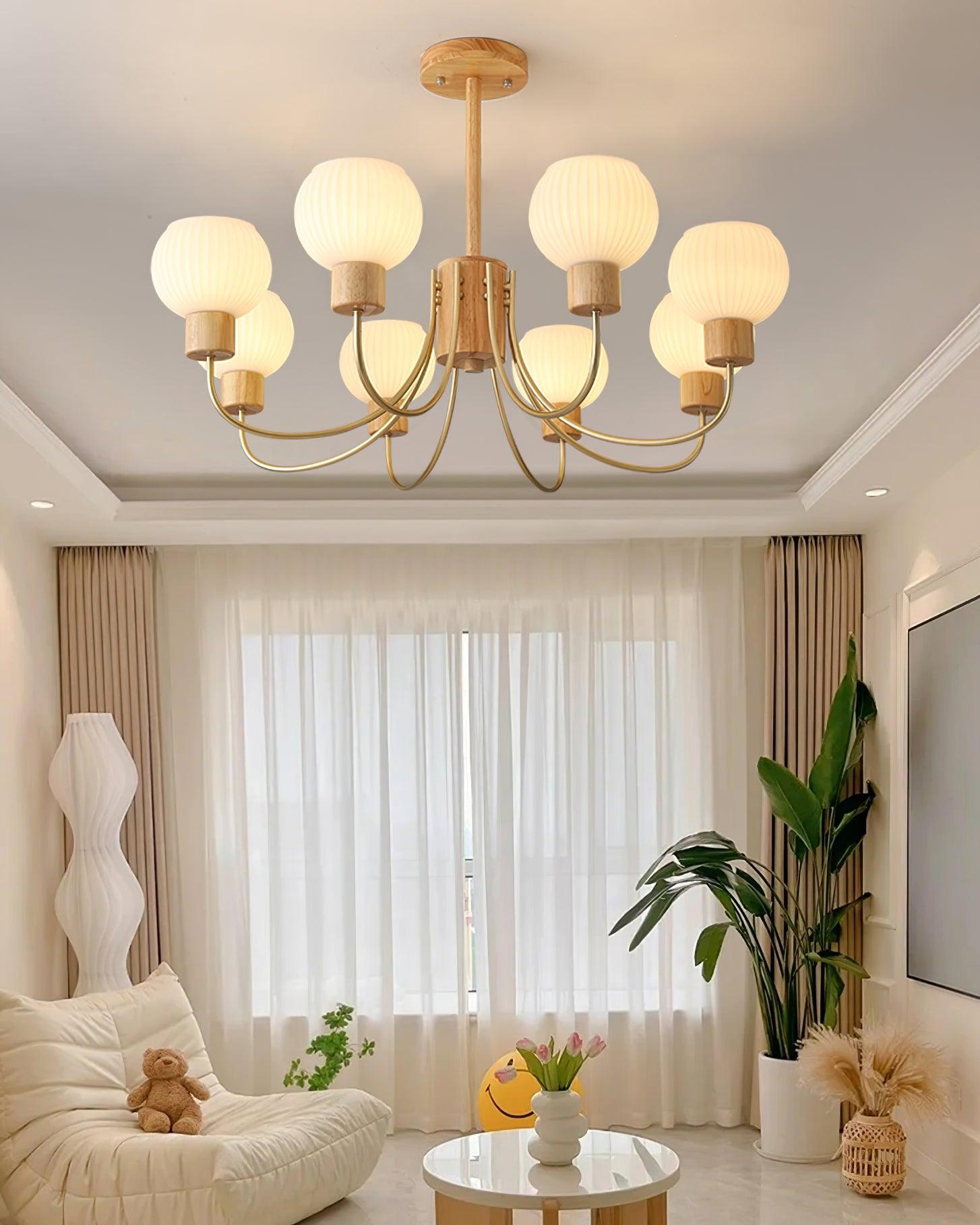 Donnelly Wooden Chandelier - Lamp Outdoor