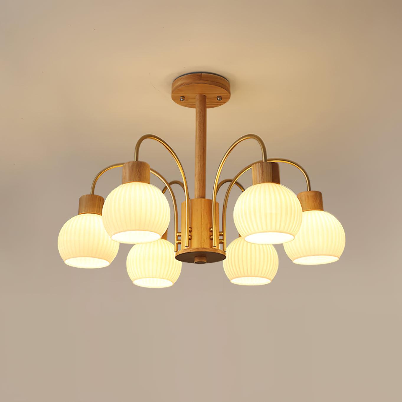 Donnelly Wooden Chandelier - Lamp Outdoor