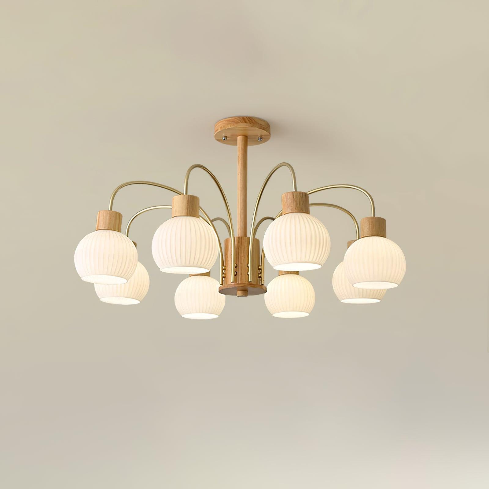 Donnelly Wooden Chandelier - Lamp Outdoor