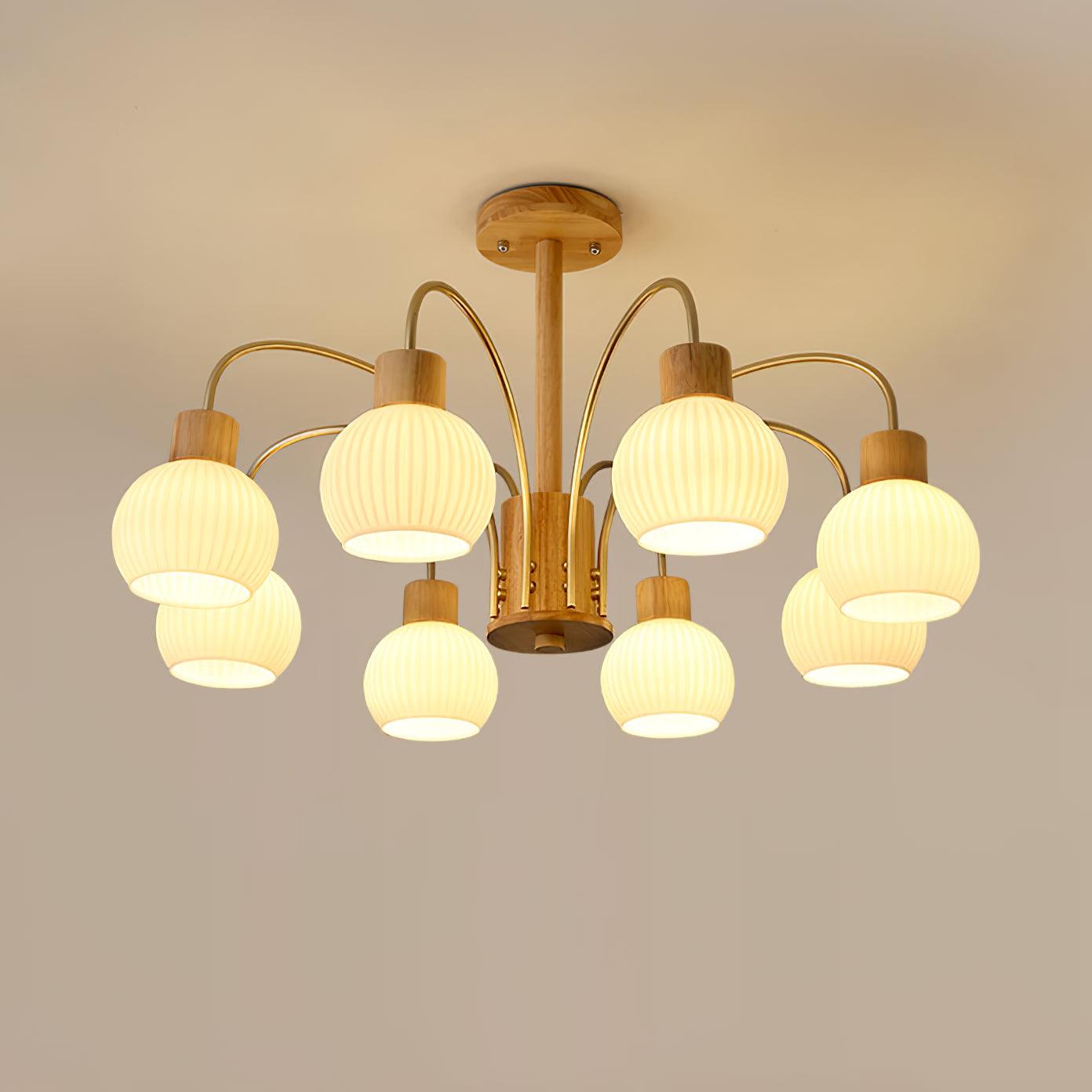 Donnelly Wooden Chandelier - Lamp Outdoor