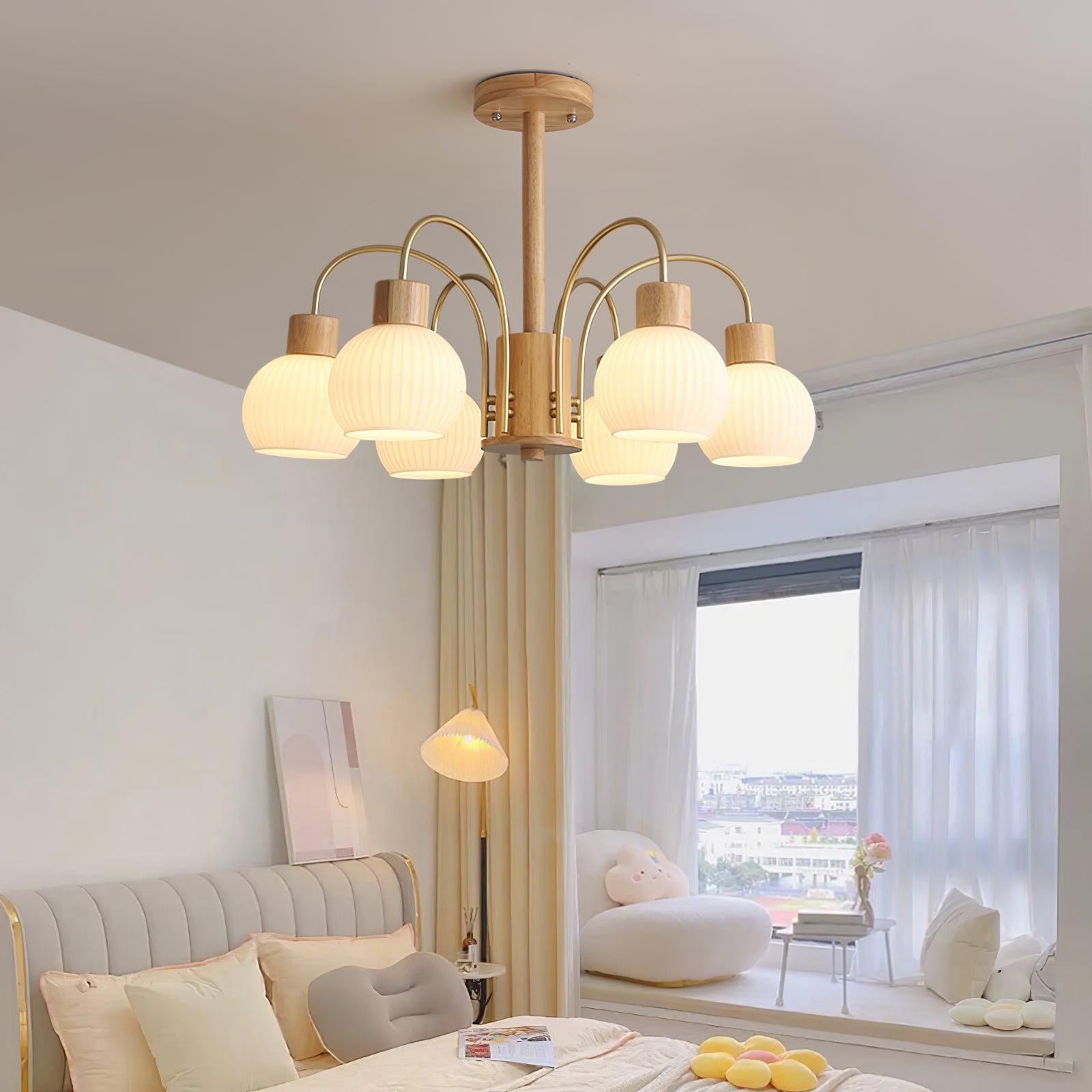 Donnelly Wooden Chandelier - Lamp Outdoor
