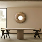 Zosora Organic Oak Flush Mount - Lamp Outdoor