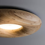 Zosora Organic Oak Flush Mount - Lamp Outdoor