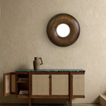 Zosora Organic Oak Flush Mount - Lamp Outdoor