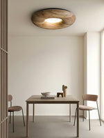 Zosora Organic Oak Flush Mount - Lamp Outdoor