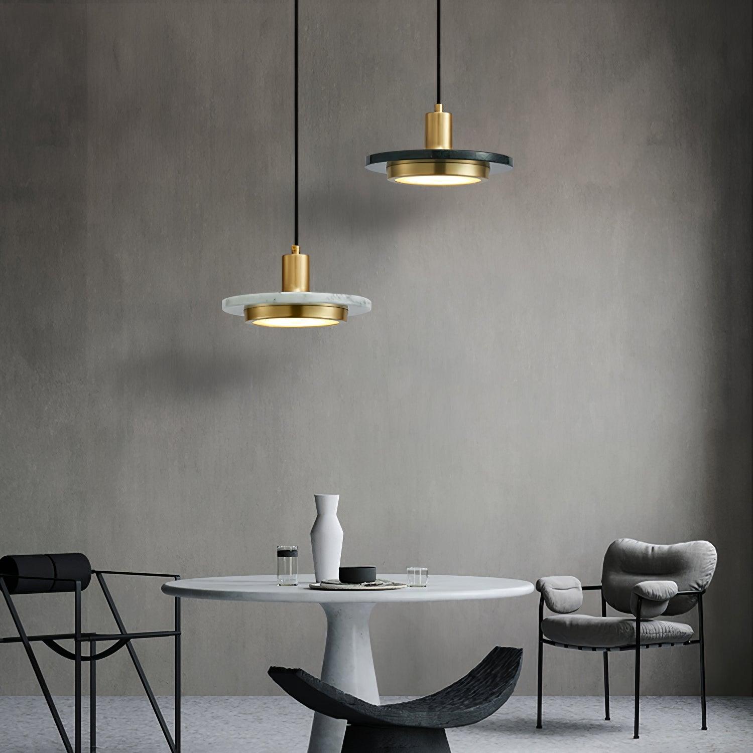 Double Circle Pendant Light - Lamp Outdoor