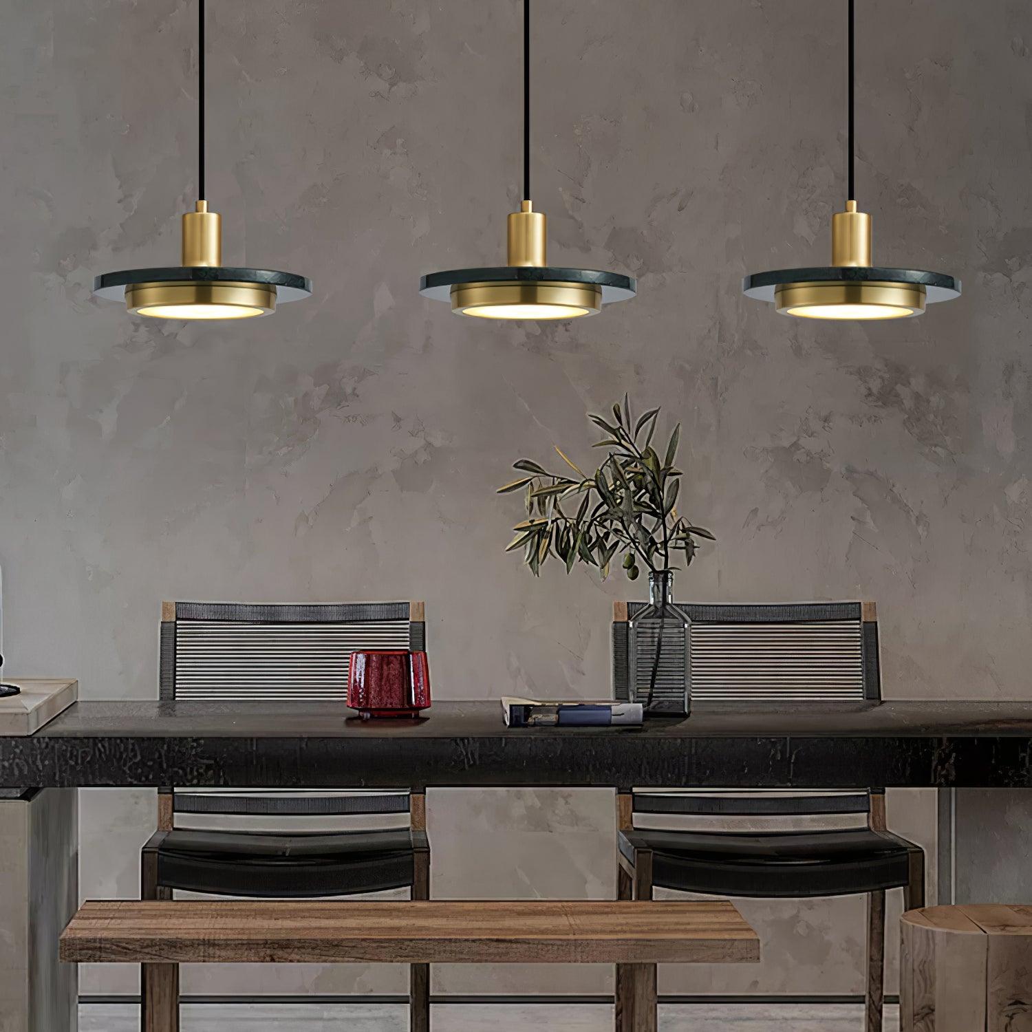 Double Circle Pendant Light - Lamp Outdoor