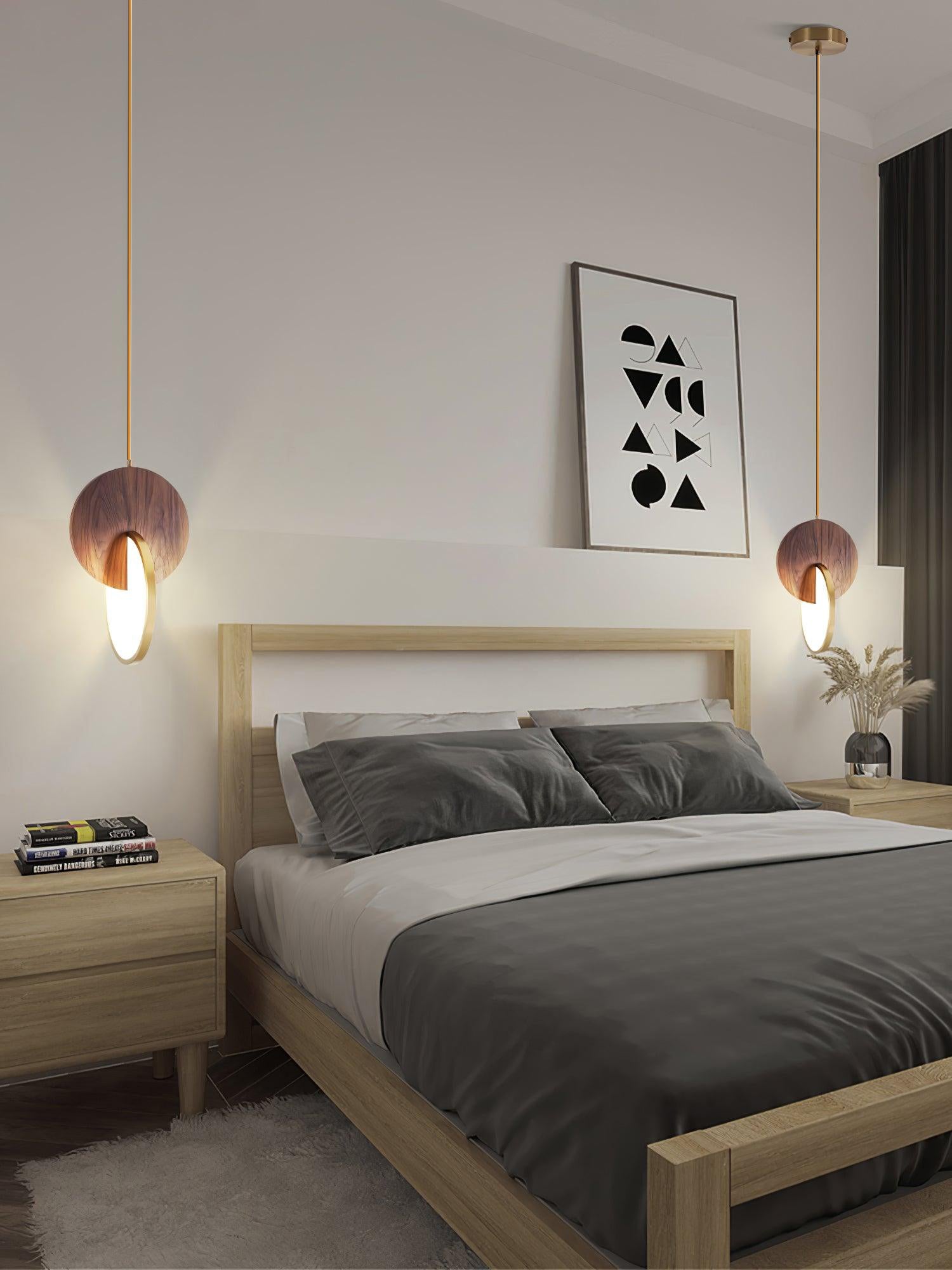 Lysola Wood Ring Pendant Light - Lamp Outdoor