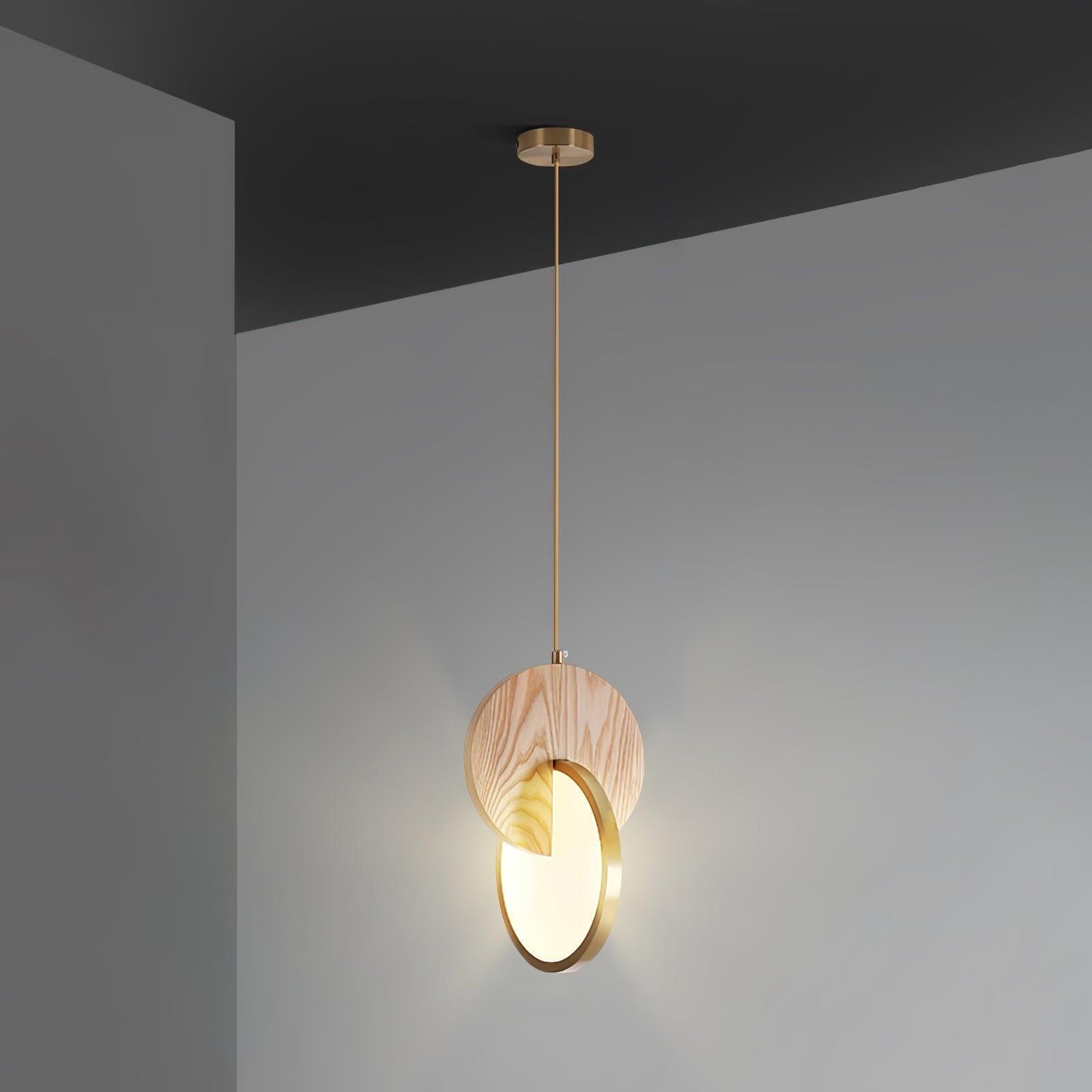 Lysola Wood Ring Pendant Light - Lamp Outdoor