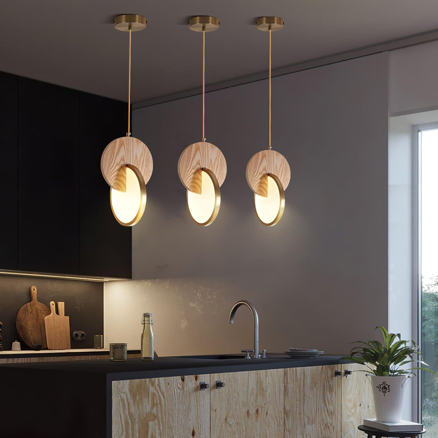 Lysola Wood Ring Pendant Light - Lamp Outdoor
