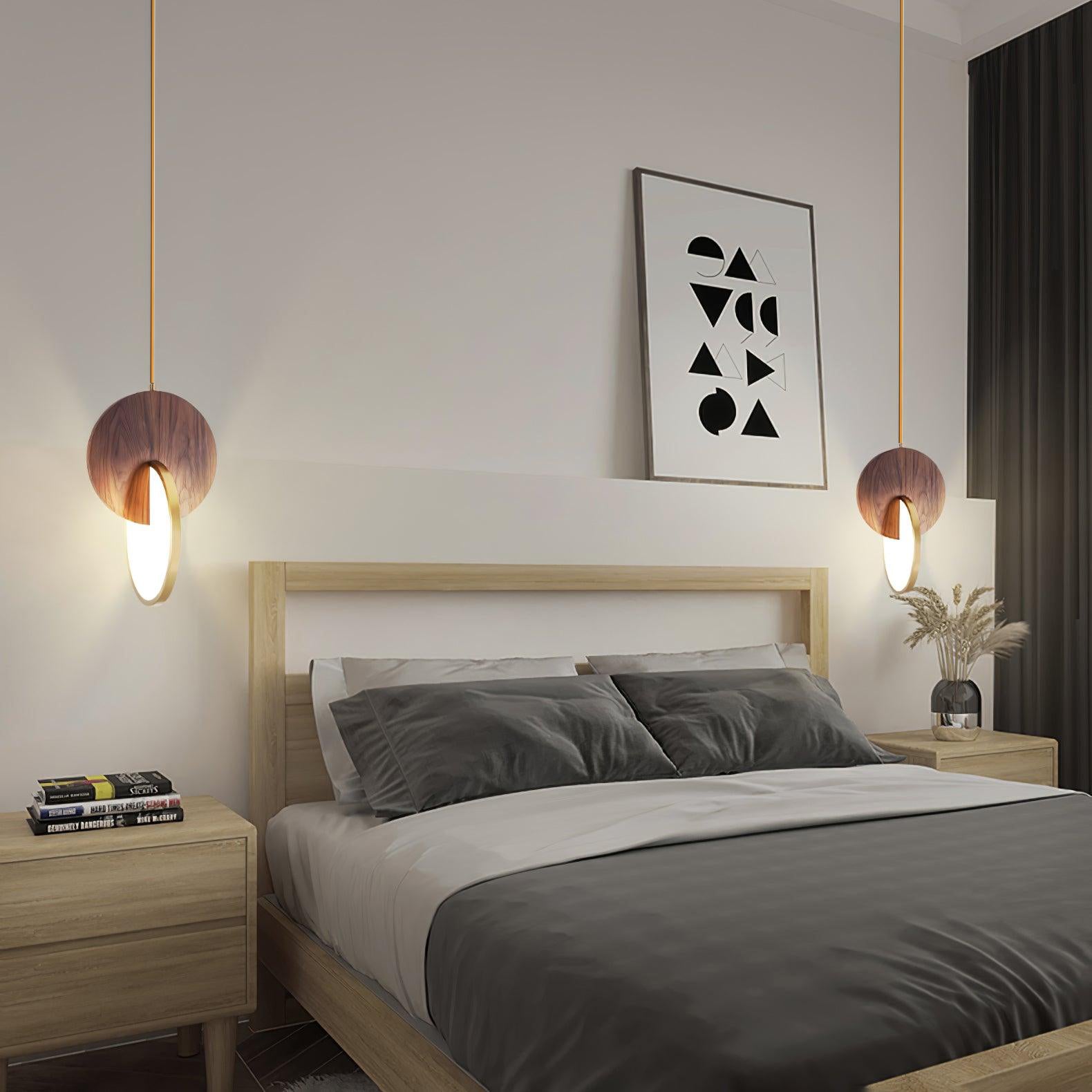 Lysola Wood Ring Pendant Light - Lamp Outdoor