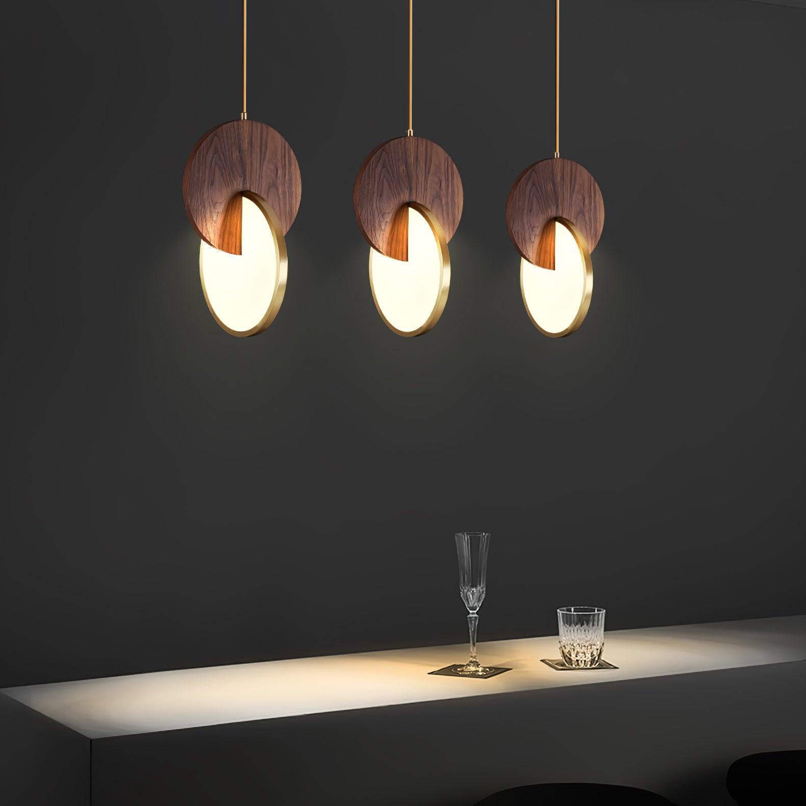 Lysola Wood Ring Pendant Light - Lamp Outdoor