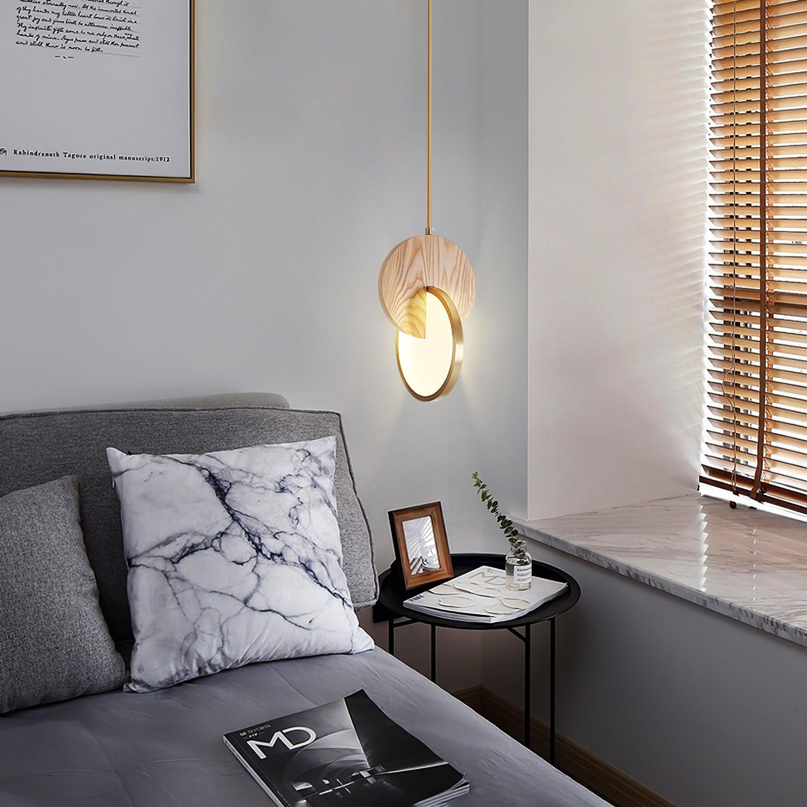 Lysola Wood Ring Pendant Light - Lamp Outdoor