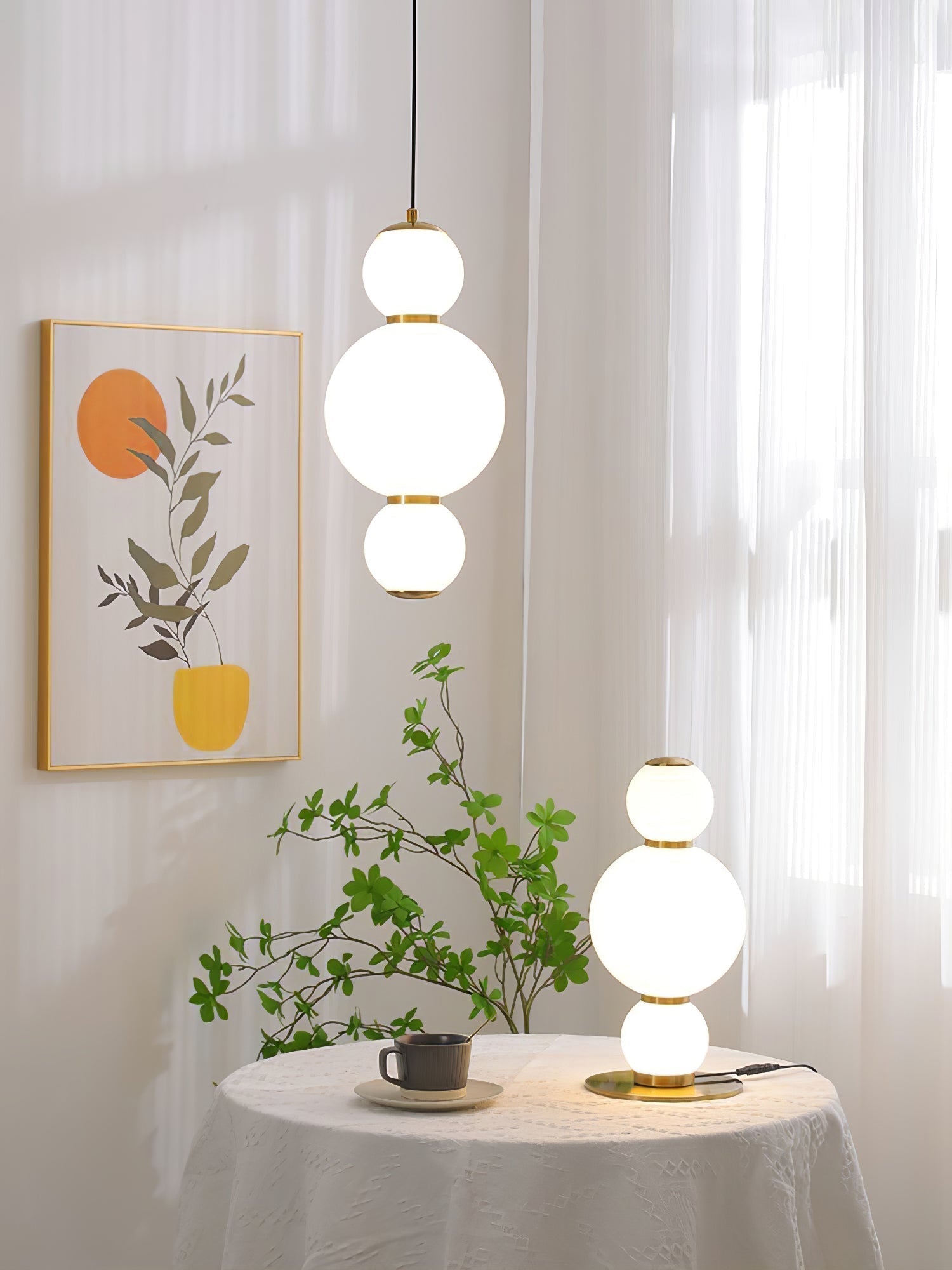 Double Globe Pendant Lamp - Lamp Outdoor