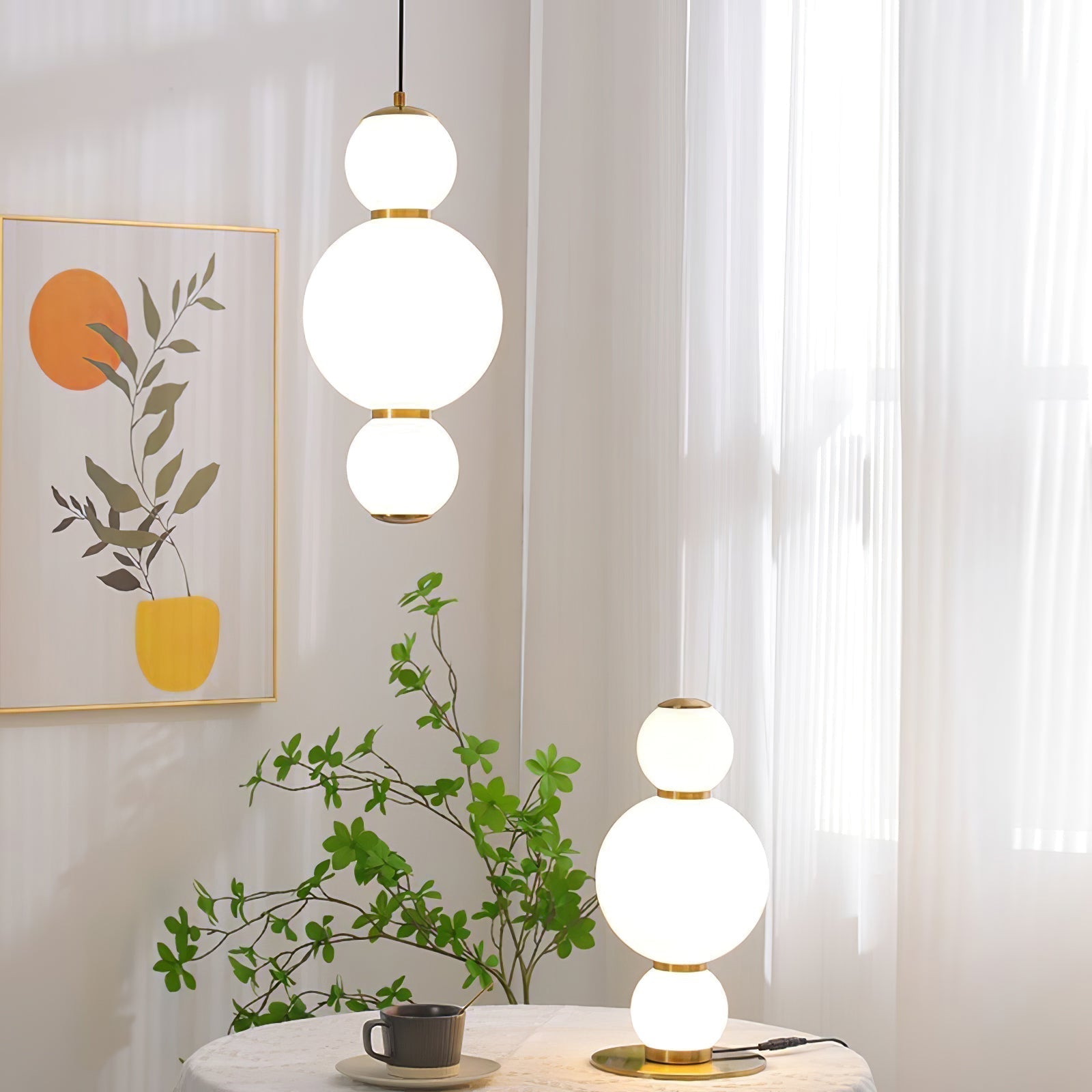 Double Globe Pendant Lamp - Lamp Outdoor