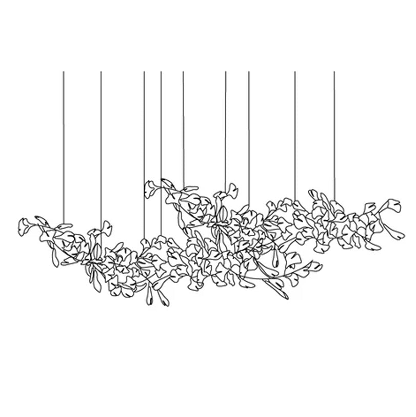 Elorus Double Layer Combination Gingko Chandelier - Lamp Outdoor